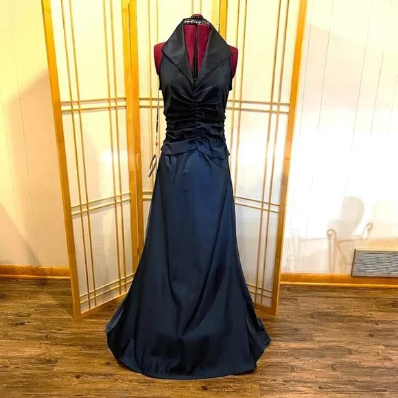 Tadashi Shoji | Dresses | Tadashi Gown Midnight Blue Size 2 Classic  Timeless Elegance | Poshmark